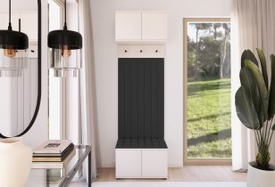 PKMebel - Flurgarderoben-Set Bianco 15