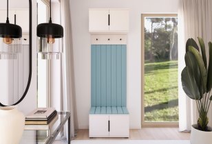 PKMebel - Flurgarderoben-Set Bianco 15