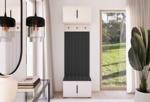 PKMebel - Flurgarderoben-Set Bianco 15