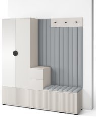 Flurgarderoben-Set Rayo 7 mit Spiegel