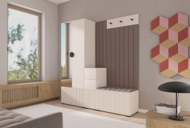 Flurgarderoben-Set Rayo 7 mit Spiegel