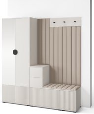 Flurgarderoben-Set Rayo 7 mit Spiegel