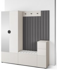 Flurgarderoben-Set Rayo 7 mit Spiegel