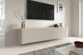 Hängendes TV-Board Trenza – Eiche Vincenza/Kaschmir