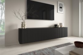 Hängendes TV-Board Trenza – Schwarz