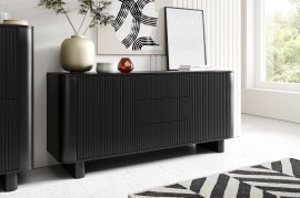 Kommode Trenza – Schwarz