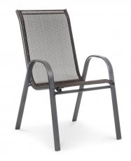 Gartenstuhl Arkadia braun-grau