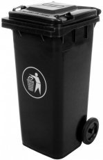 Mülltonne 120 L schwarz