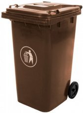 Mülltonne 240 L braun