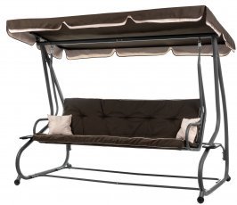 Ausziehbare Gartenschaukel Megi in Schokoladenbraun