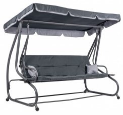 Verstellbare Gartenschaukel Megi in Grau