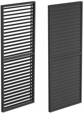 Verschiebbare Pergolenlamellen mit Pflanzkasten – Anthrazit