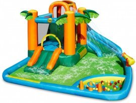 Aufblasbarer Spielplatz Oasis mit Bällen und Rutsche