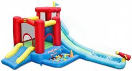 Aufblasbarer Spielplatz mit Rutsche und Bällen