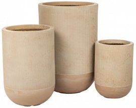 Blumentopf-Set Marron, 3-teilig