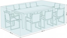 Abdeckung für quadratischen Tisch und Stühle 130x130x90 cm