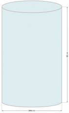 Abdeckung für Terrassenheizstrahler 40x85 cm