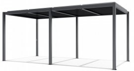 Gartenpergola Luxe 5,8x4 m – Anthrazit