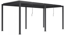 Pergola Luxe mit LED-Beleuchtung 7,8x4 m – Anthrazit