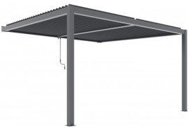 Pergola Luxe mit LED 4x3 m – Anthrazit