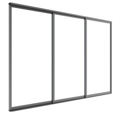 Schiebetüren S8 Luxe 270x238 cm für eine 3-m-Pergola – Anthrazit