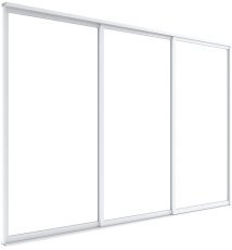 Schiebetüren S8 Luxe 370×238 cm für Öffnungen von 4-m-Pergolen – Weiß