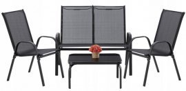 Gartenmöbel-Set – schwarz – NEO6397