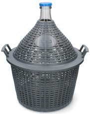 Ballonflasche mit engem Hals im Korb 20 L - VET20