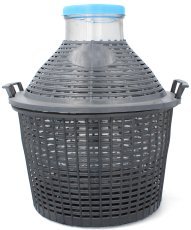 Ballonglasflasche mit weitem Hals im Korb 20 L – VET20S