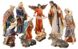 Set aus Weihnachtsfiguren 31 cm, 11-teilig – LIG3105