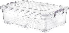 Rechteckige, vielseitig einsetzbare Aufbewahrungsbox Multi Box 30 L mit Rollen – HOB021107