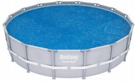 Solarabdeckung für Pool mit Rahmen 4,62 m / 4,57 m / 4,88 m – BES58253