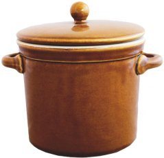 Keramiktopf mit Deckel 1 L - RUI3149