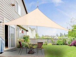 Dreieckige Markise 3 m – Beige – TUN0433
