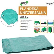 PLANENABDECKUNG 3 x 4 M (+/- 5%) 70GSM 3%UV GRÜN *4133 - DEK4133