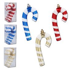 Set aus 4 Weihnachtsanhängern – Zuckerstange – BAI0400