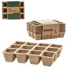Set aus Torftopf-Schalen für Setzlinge 6 Stück - EDA3227