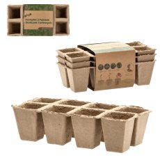 Set aus Torftopf-Schalen für Setzlinge, 3 Stück – EDA3234