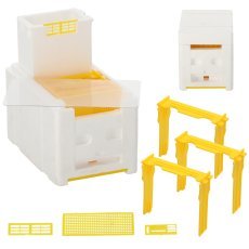 3-Rahmen-Paradiesbeute mit Futteraufsatz aus Styropor – BEE3806