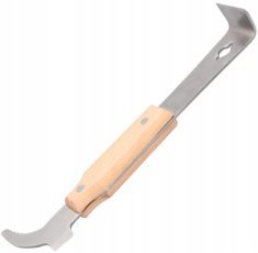 Imkermeißel aus rostfreiem Stahl mit Holzgriff und 26 cm Spaltkeil, Verpackung mit 6 Stück – BEE3820
