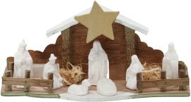 Weihnachtskrippe mit LED-Beleuchtung - GOT0811