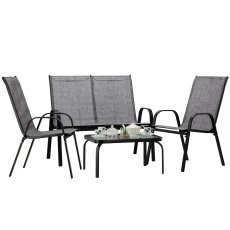 Gartenmöbel-Set – grau – NEO9924