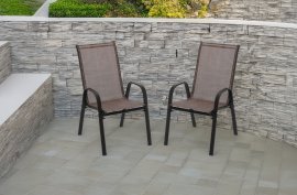 Gartenstuhl, 2 Stück – Braun – NEO3678