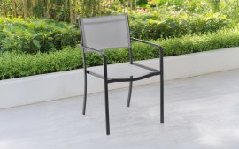 Gartenstuhl – grau – ANH0877