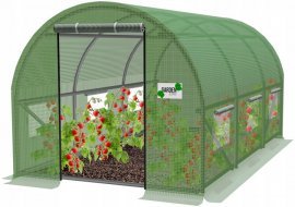 Gartengewächshaus 3,5x2x2 m - grün - 3 Segmente - TUN5576
