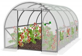 Gartengewächshaus 6x3m - weiß - TUN5214