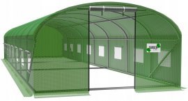 Garten-Gewächshaus 10x4 m – grün – TUN8009
