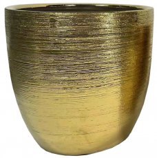 Gartenblumentopf 30 cm – goldfarben – ELI2197