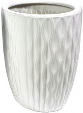 Gartenblumentopf 24,5 cm – weiß – ELI2425