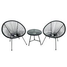 Gartenmöbel-Set – Schwarz – FAT3439